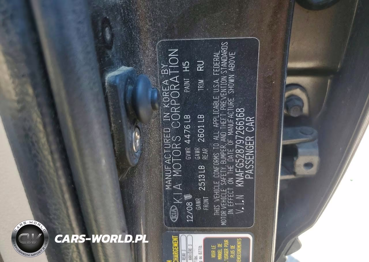2009 Kia Rondo Base VIN:KNAFG528797266168 - 14