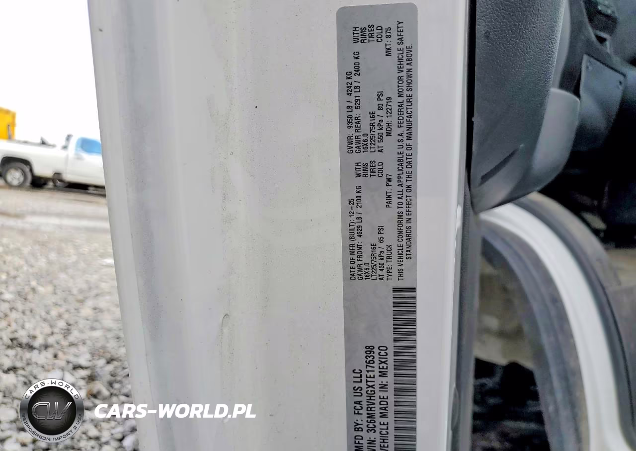 2026 Ram Promaster 3500 VIN:3C6MRVHGXTE176398 - 13