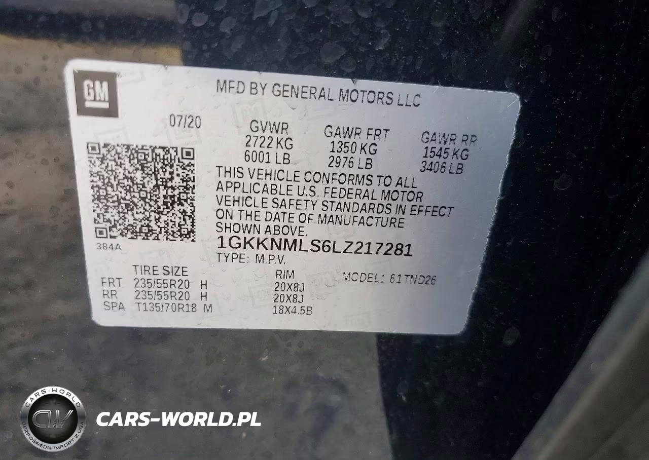2020 GMC Acadia Slt VIN:1GKKNMLS6LZ217281 - 13