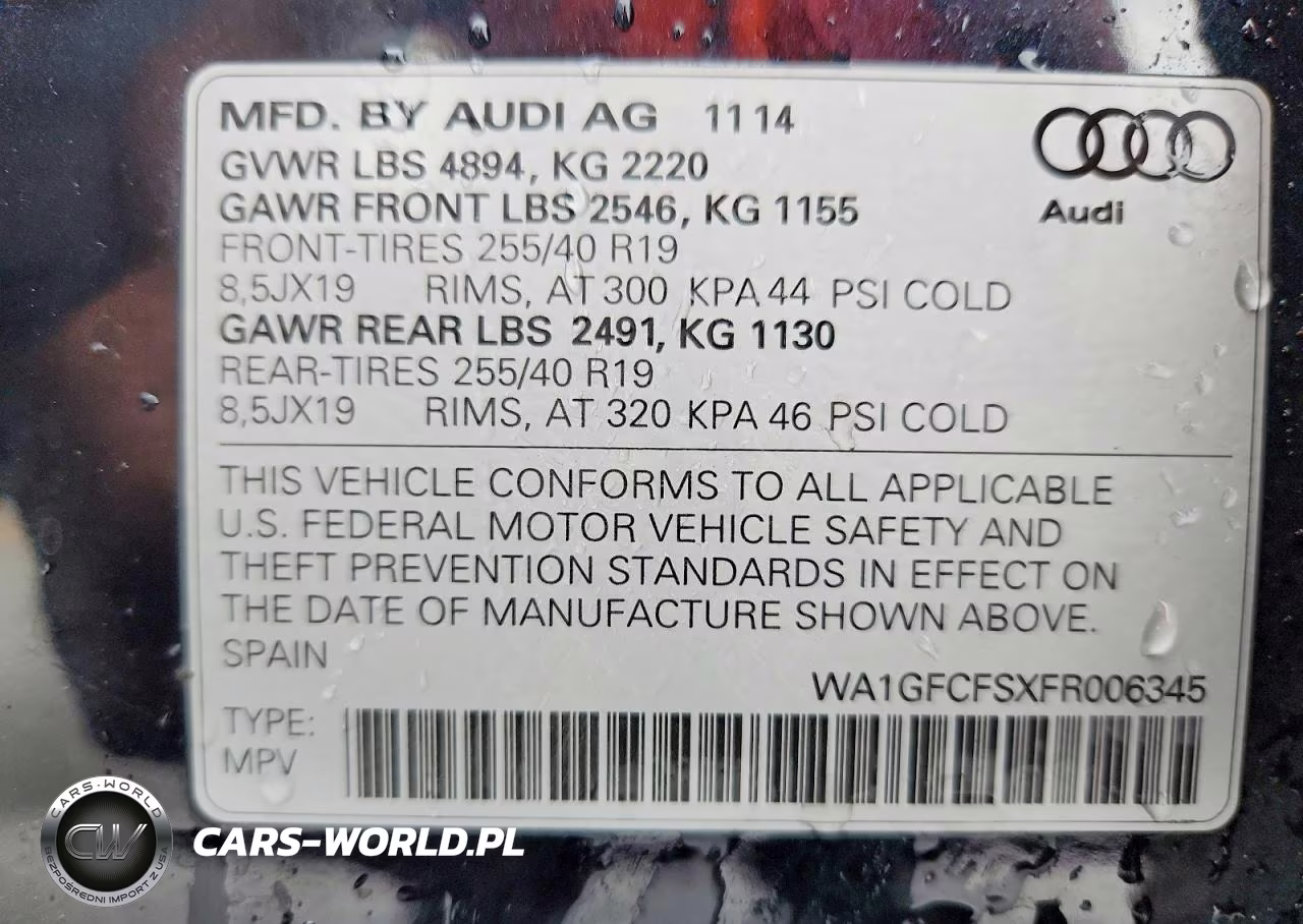 2015 Audi Q3 Prestige VIN:WA1GFCFSXFR006345 - 13