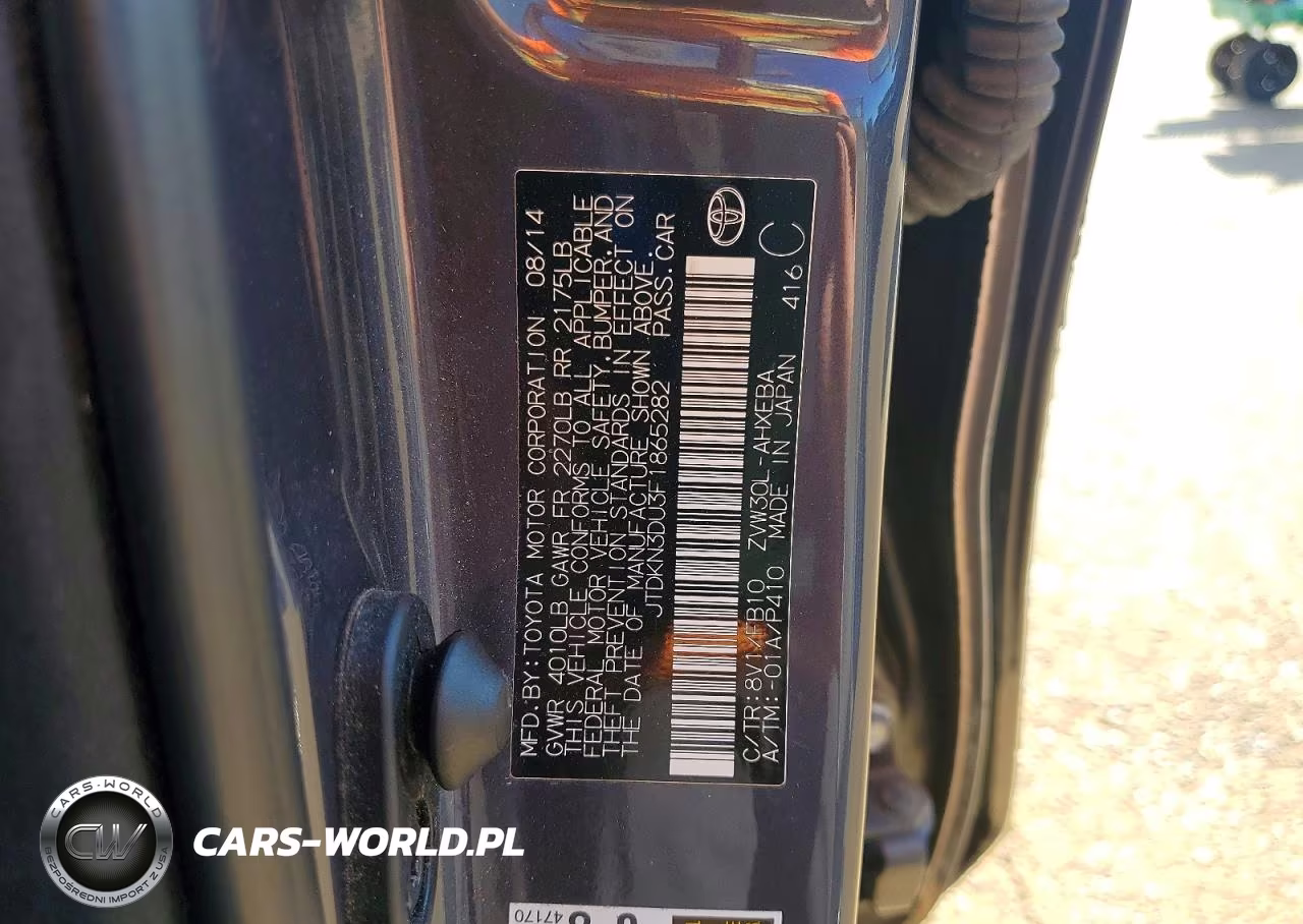 2015 Toyota Prius Three VIN:JTDKN3DU3F1865282 - 13