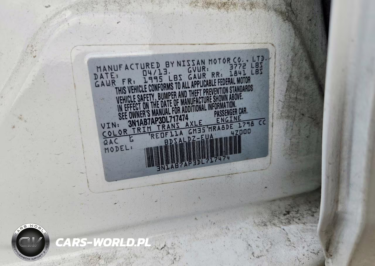 2013 Nissan Sentra S VIN:3N1AB7AP3DL717474 - 12