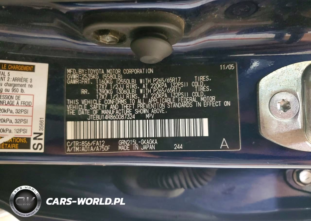 2006 Toyota 4Runner Sr5 VIN:JTEBU14R860087324 - 13