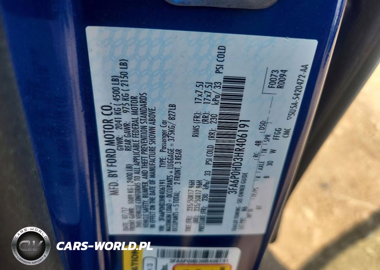 2017 Ford Fusion Se VIN:3FA6P0HD3HR406191 - 12
