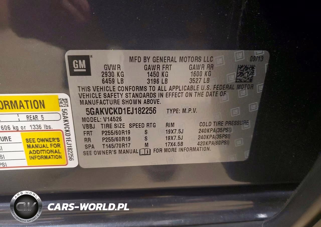 2014 Buick Enclave VIN:5GAKVCKD1EJ182256 - 13