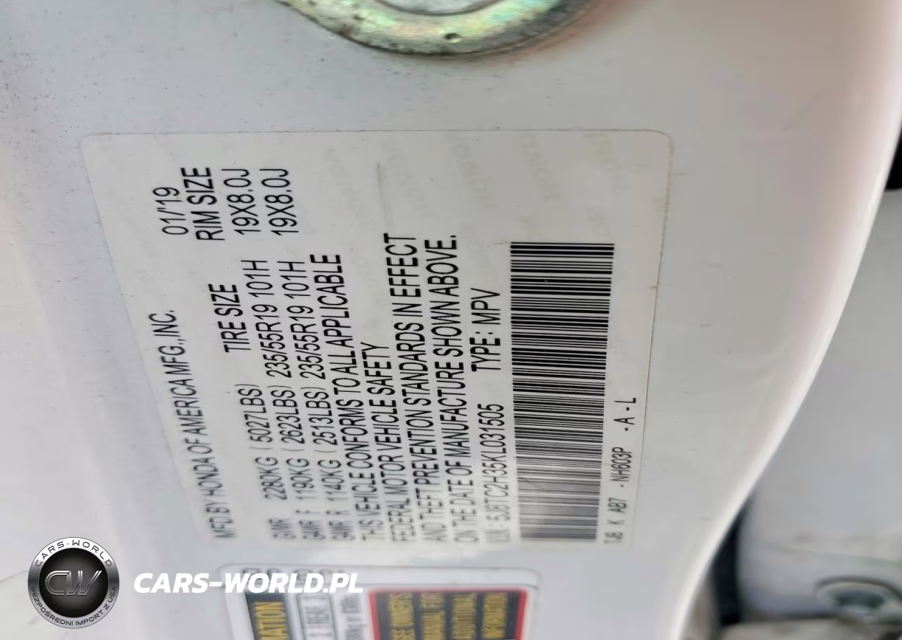 2019 Acura Rdx VIN:5J8TC2H35KL031505 - 14