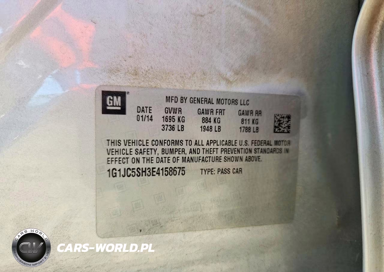 2014 Chevrolet Sonic Lt VIN:1G1JC5SH3E4158675 - 12
