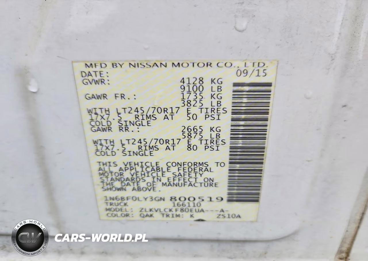 2016 Nissan Nv2500 Delivery Van VIN:1N6BF0LY3GN800519 - 13