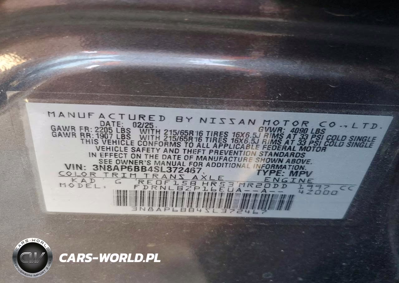 2025 Nissan Kicks S VIN:3N8AP6BB4SL372467 - 12