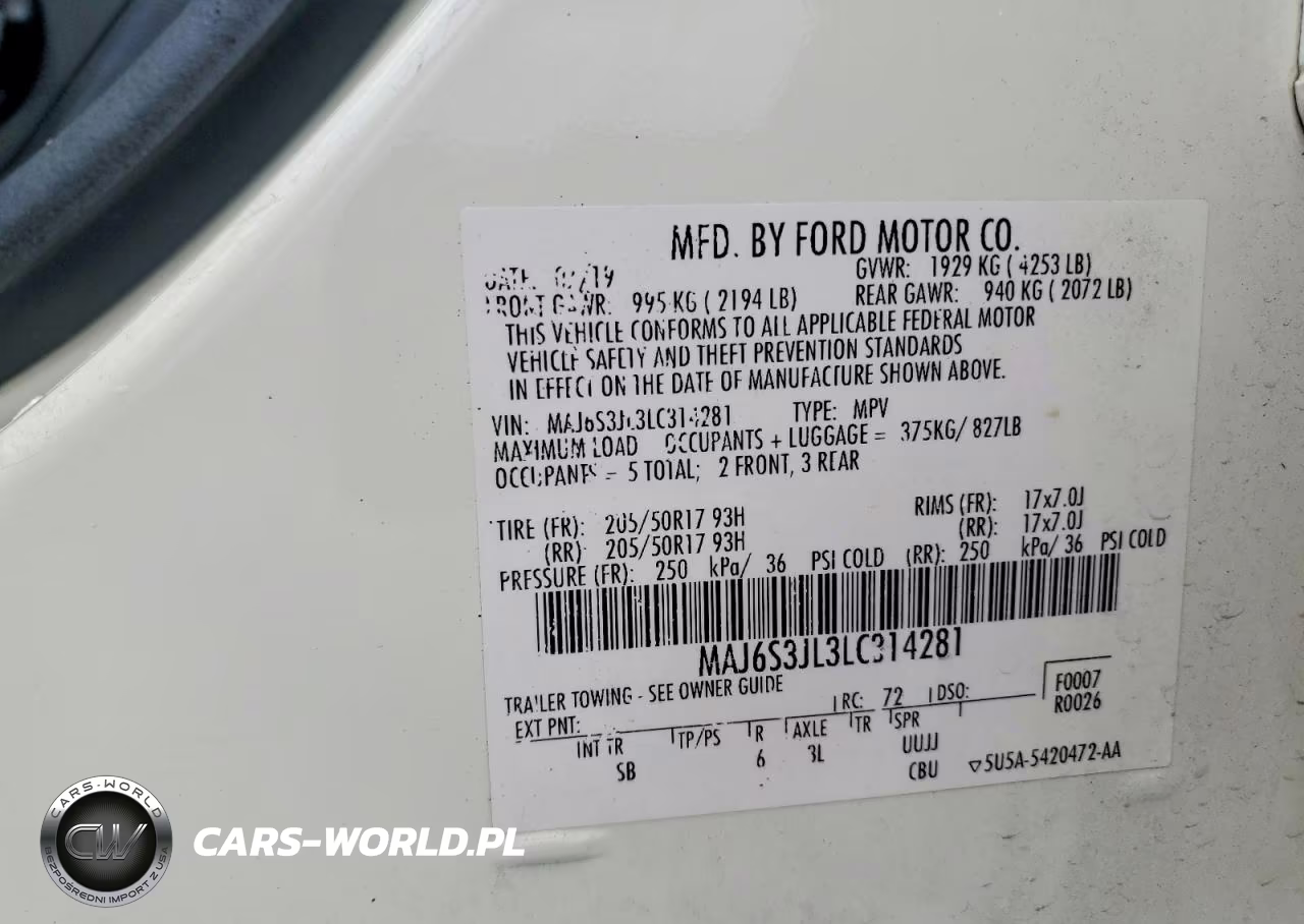 2020 Ford Ecosport Ses VIN:MAJ6S3JL3LC314281 - 12