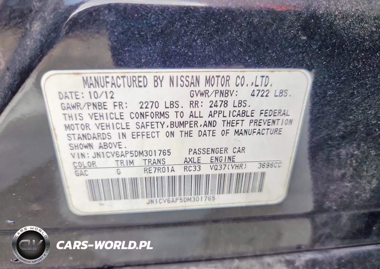 2013 Infiniti G37 Sedan Journey VIN:JN1CV6AP5DM301765 - 13