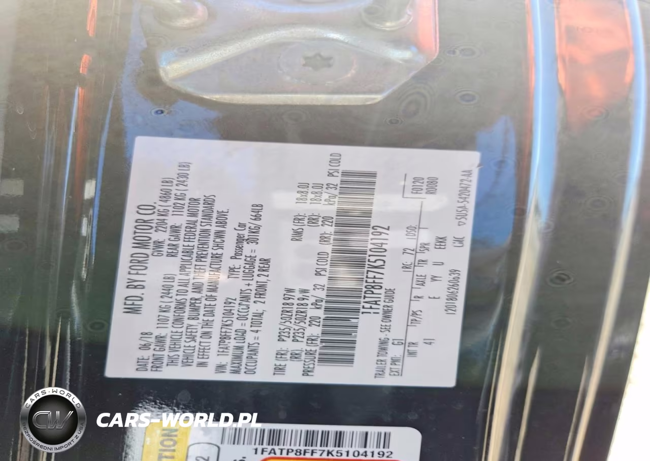 2019 Ford Mustang Gt VIN:1FATP8FF7K5104192 - 12