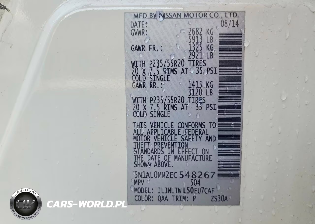 2014 Infiniti Qx60 Base VIN:5N1AL0MM2EC548267 - 13