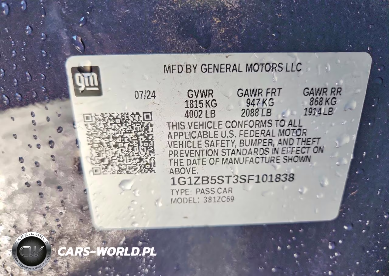 2025 Chevrolet Malibu Ls VIN:1G1ZB5ST3SF101838 - 12