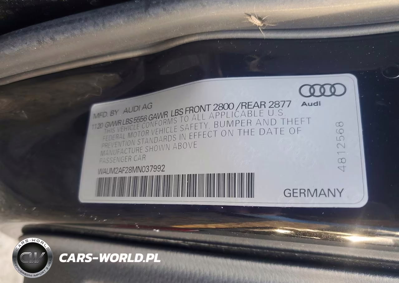 2021 Audi A6 Prestige VIN:WAUM2AF28MN037992 - 12