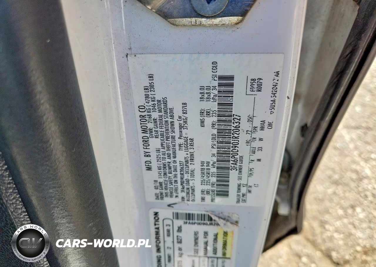 2018 Ford Fusion Titanium-Platinum VIN:3FA6P0D90JR206327 - 12