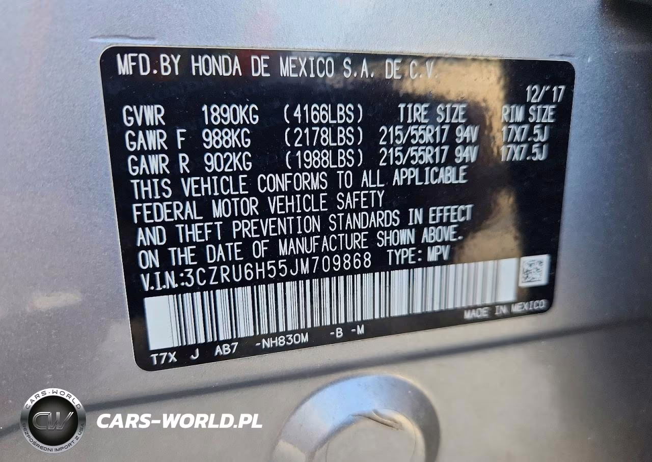 2018 Honda Hr-V Ex VIN:3CZRU6H55JM709868 - 13