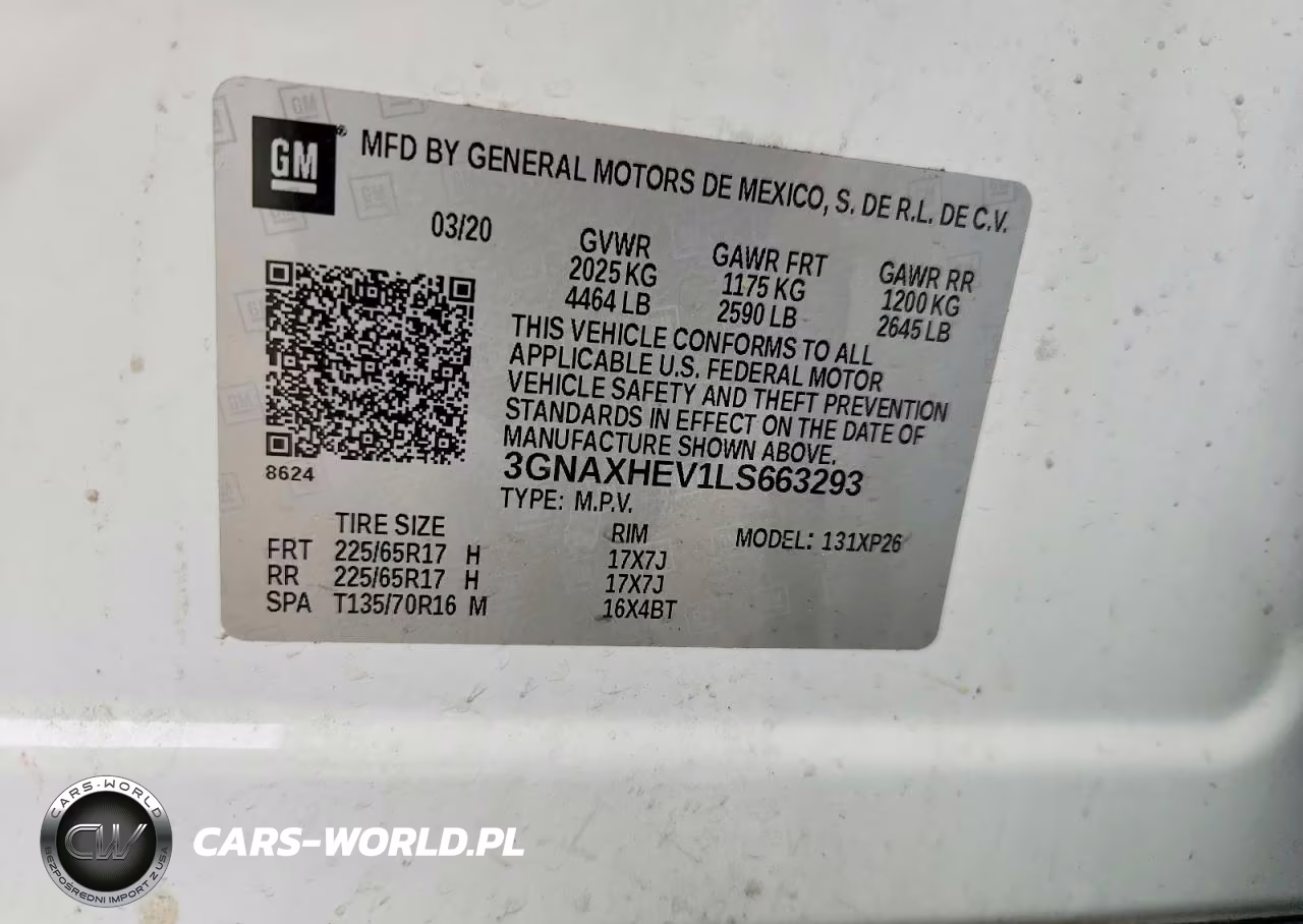 2020 Chevrolet Equinox Ls VIN:3GNAXHEV1LS663293 - 13