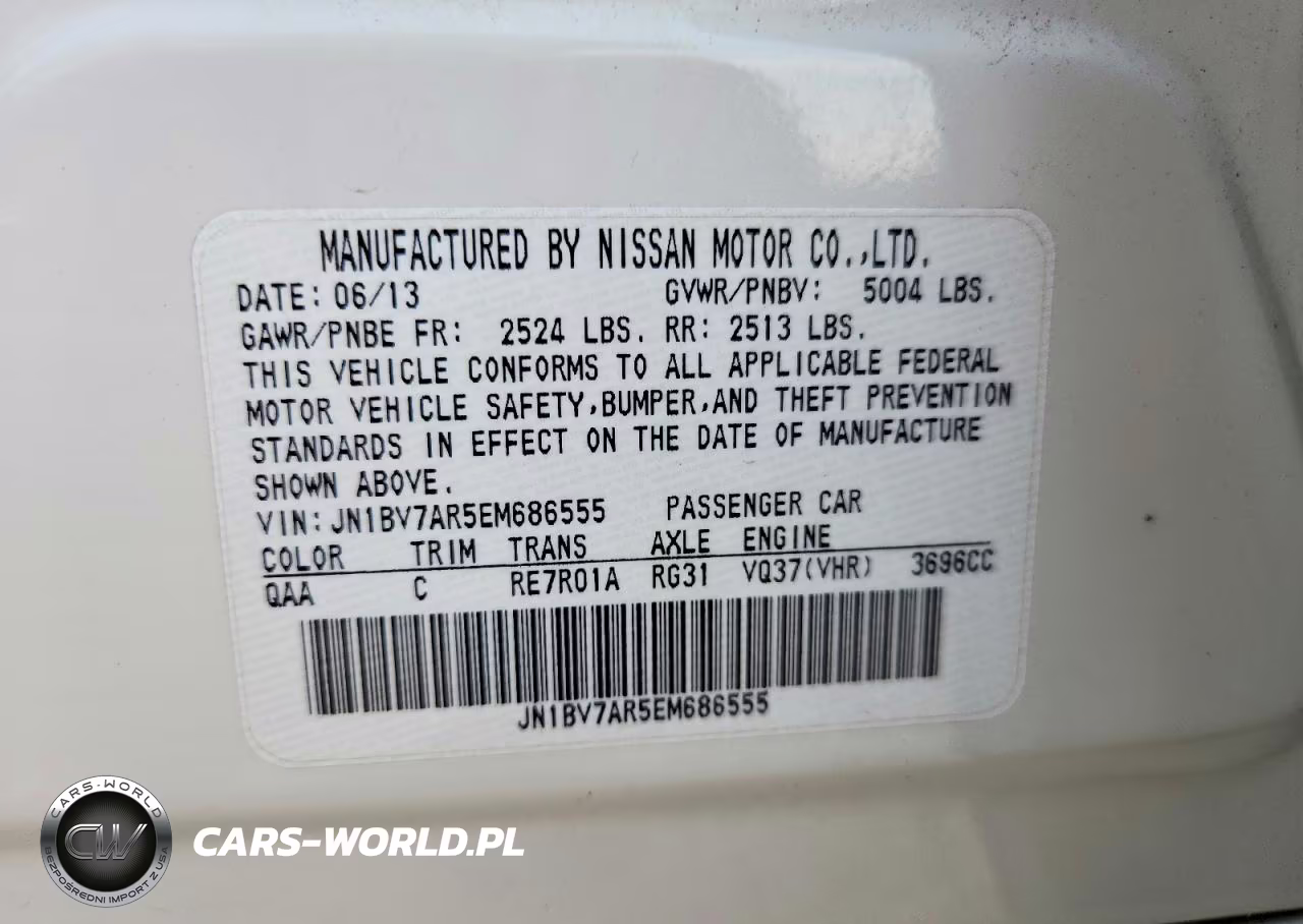 2014 Infiniti Q50 Premium VIN:JN1BV7AR5EM686555 - 13