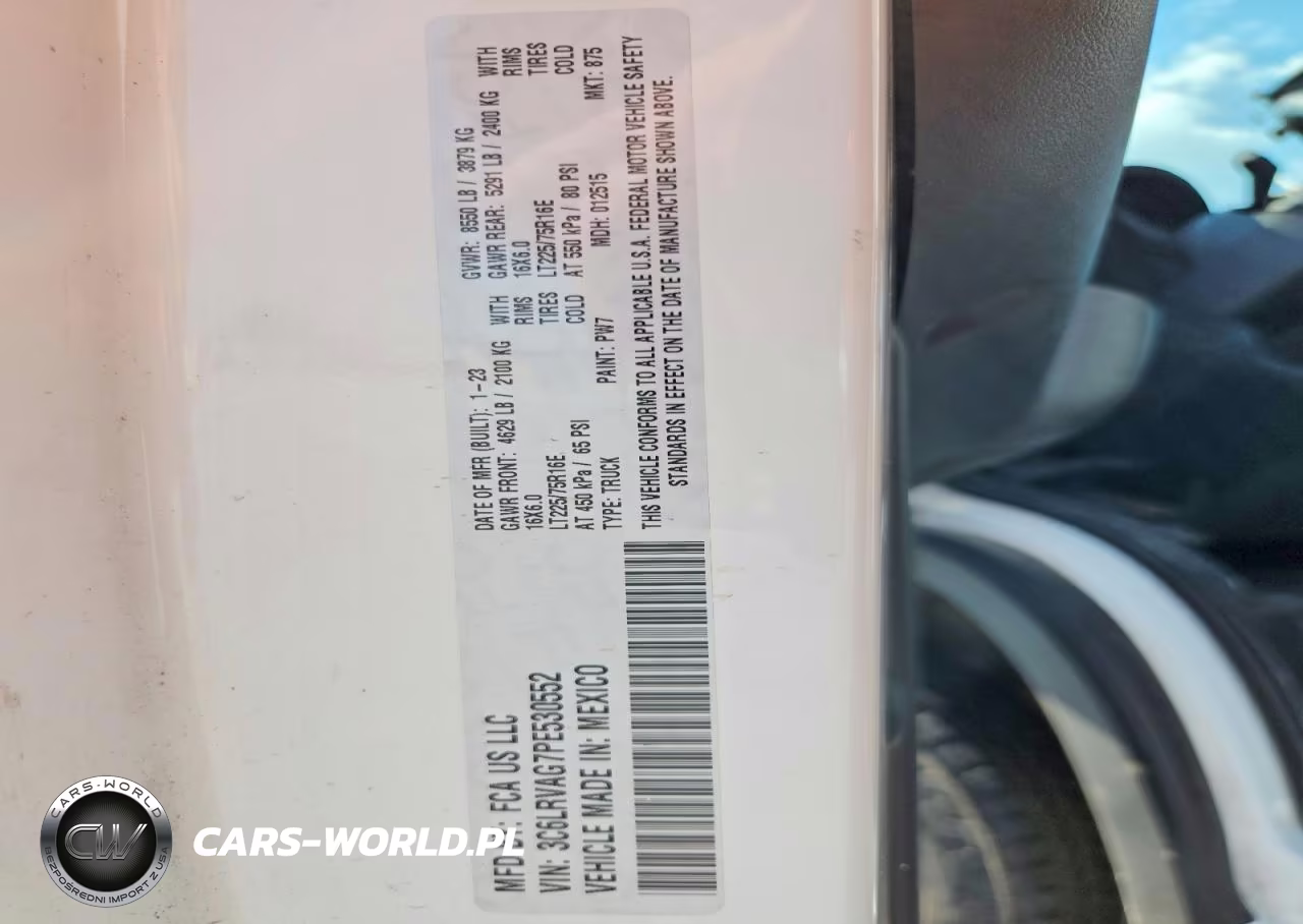 2023 Ram Promaster 1500 1500 Standard VIN:3C6LRVAG7PE530552 - 13