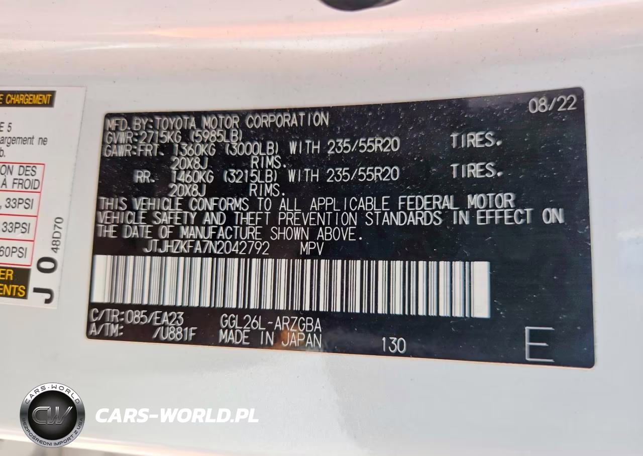 2022 Lexus Rx 350 L VIN:JTJHZKFA7N2042792 - 13