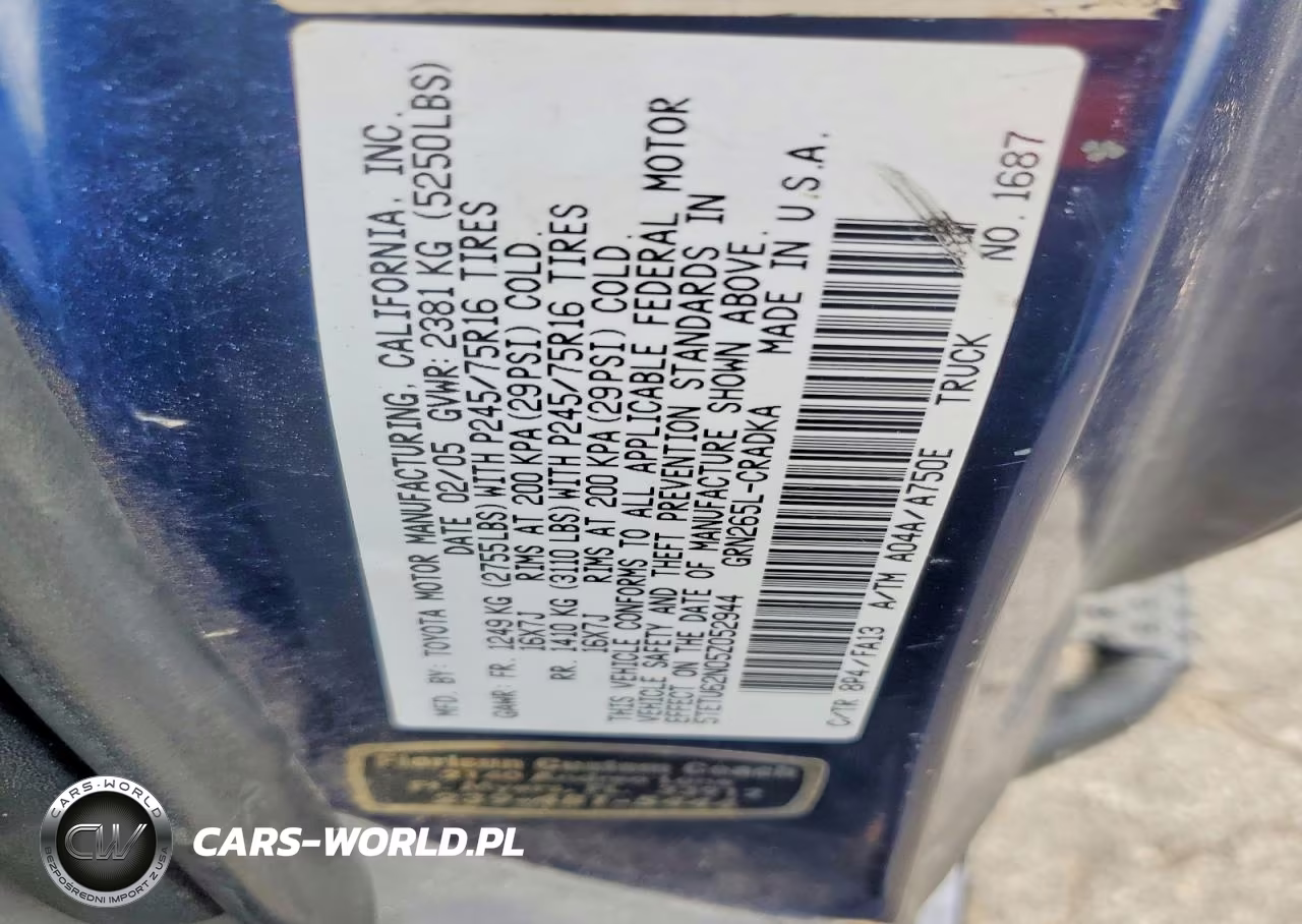 2005 Toyota Tacoma Prerunner Access Cab VIN:5TETU62N05Z052944 - 12