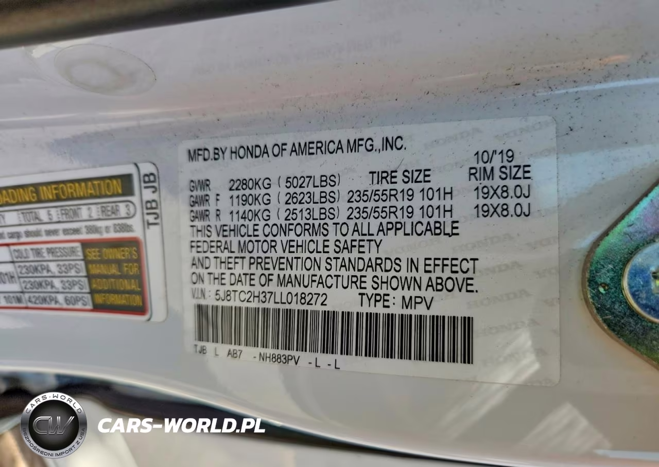 2020 Acura Rdx VIN:5J8TC2H37LL018272 - 14