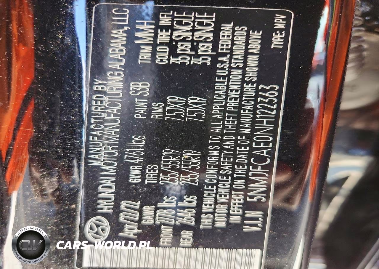 2022 Hyundai Tucson Sel VIN:5NMJFCAE0NH122363 - 14