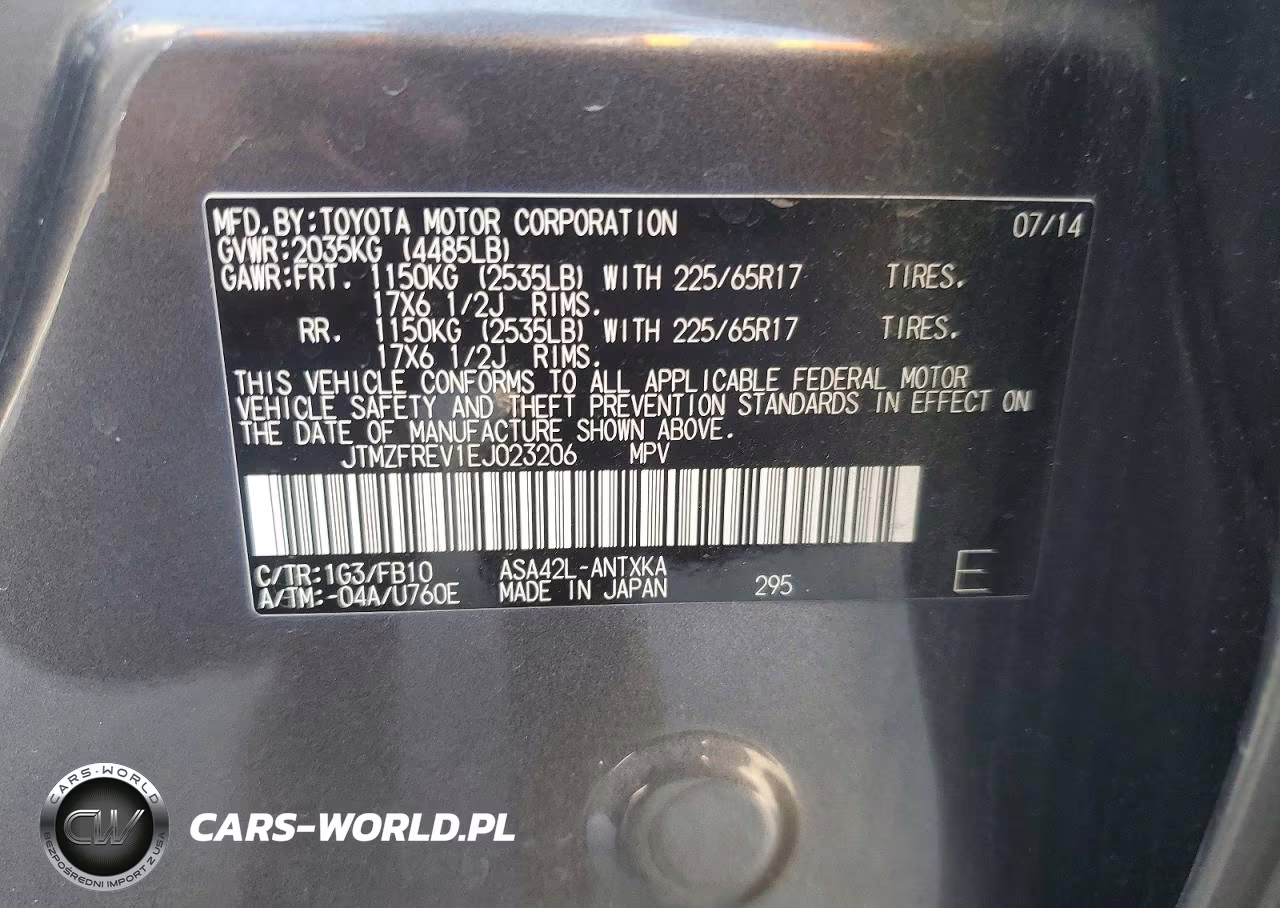 2014 Toyota Rav4 Le VIN:JTMZFREV1EJ023206 - 12