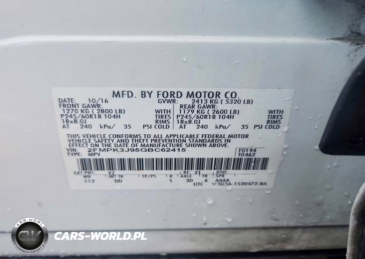 2016 Ford Edge Sel VIN:2FMPK3J95GBC62415 - 13
