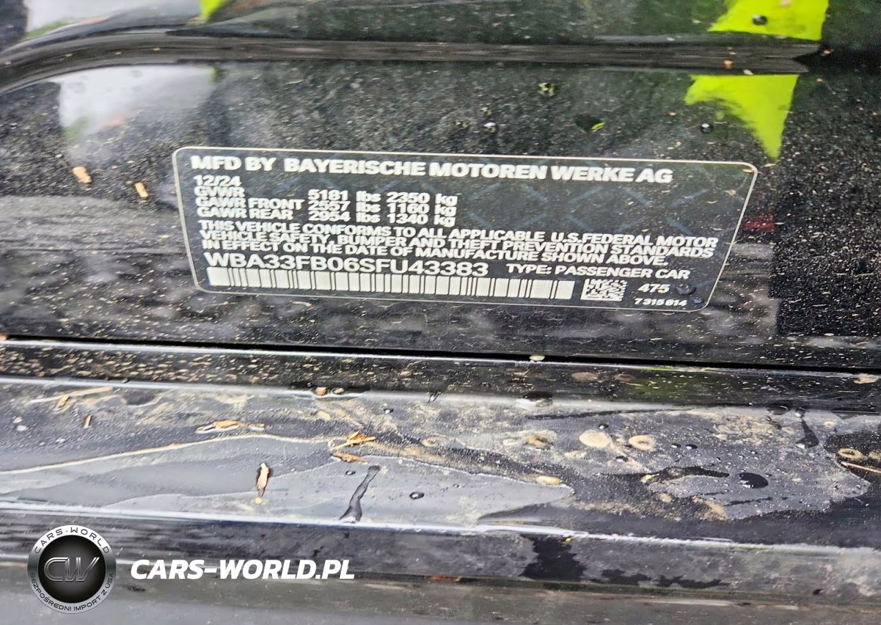 2025 BMW 430Xi Gran Coupe VIN:WBA33FB06SFU43383 - 12