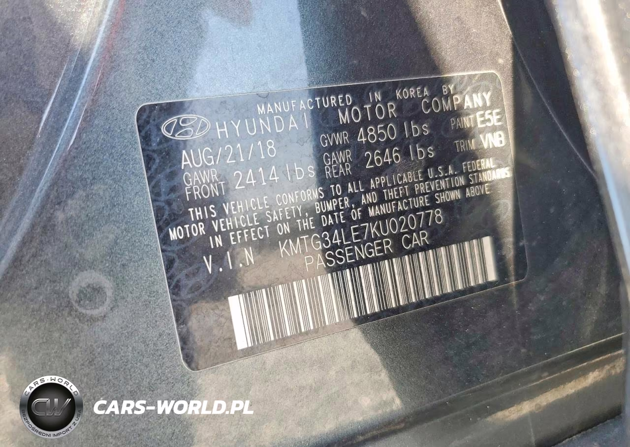 2019 Genesis G70 3.3T Design Edition VIN:KMTG34LE7KU020778 - 12