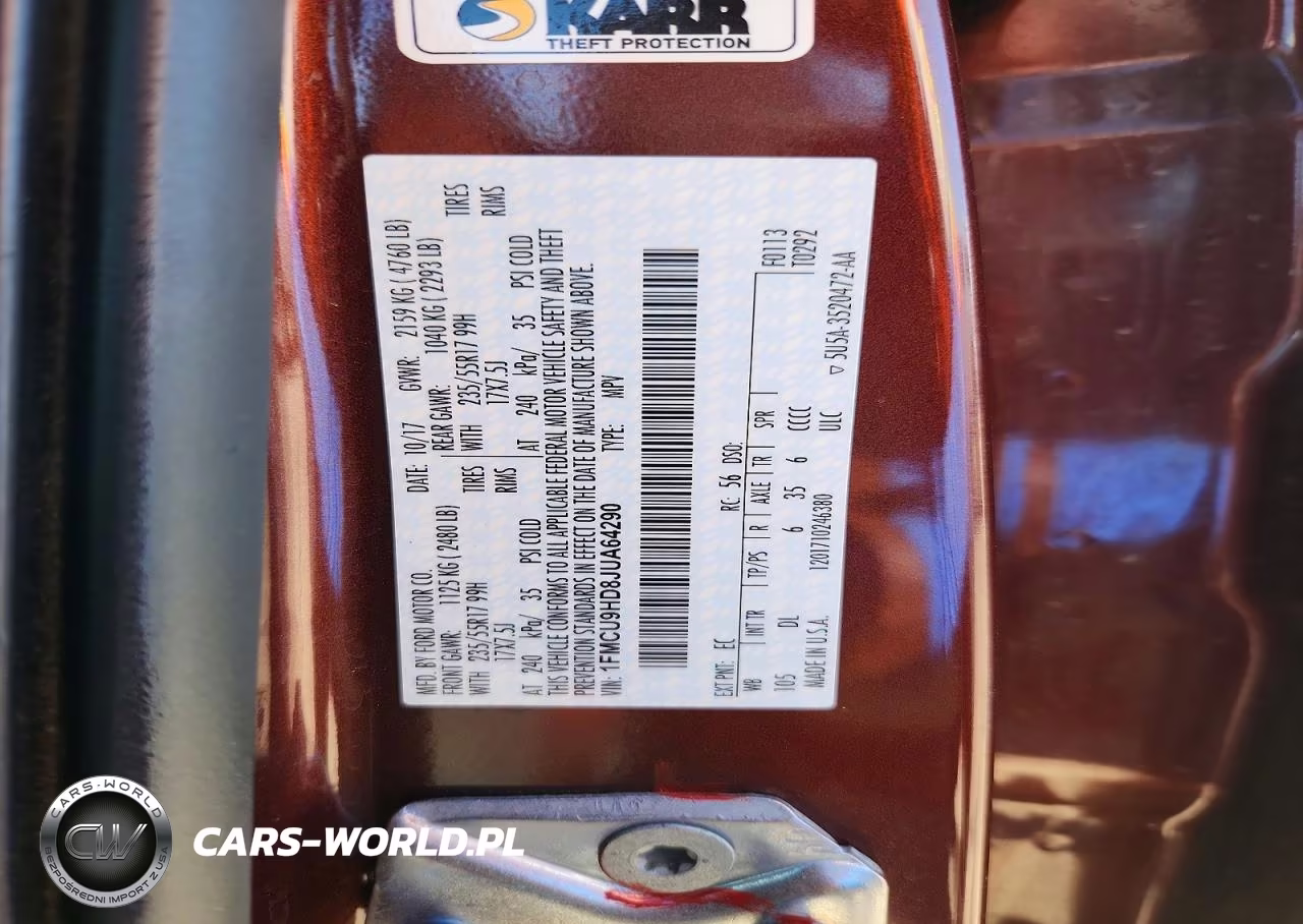 2018 Ford Escape Sel VIN:1FMCU9HD8JUA64290 - 13