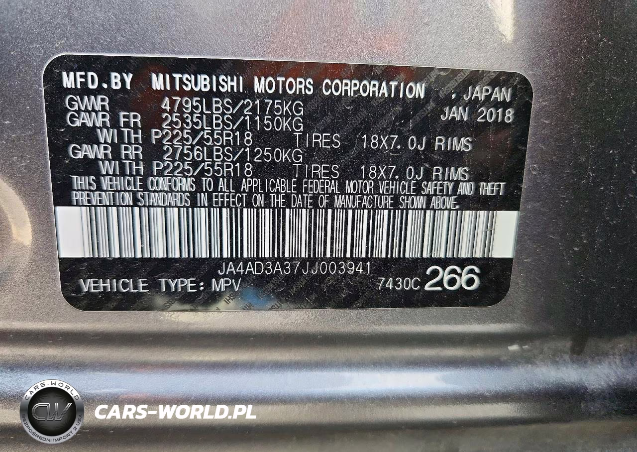 2018 Mitsubishi Outlander Se VIN:JA4AD3A37JJ003941 - 13