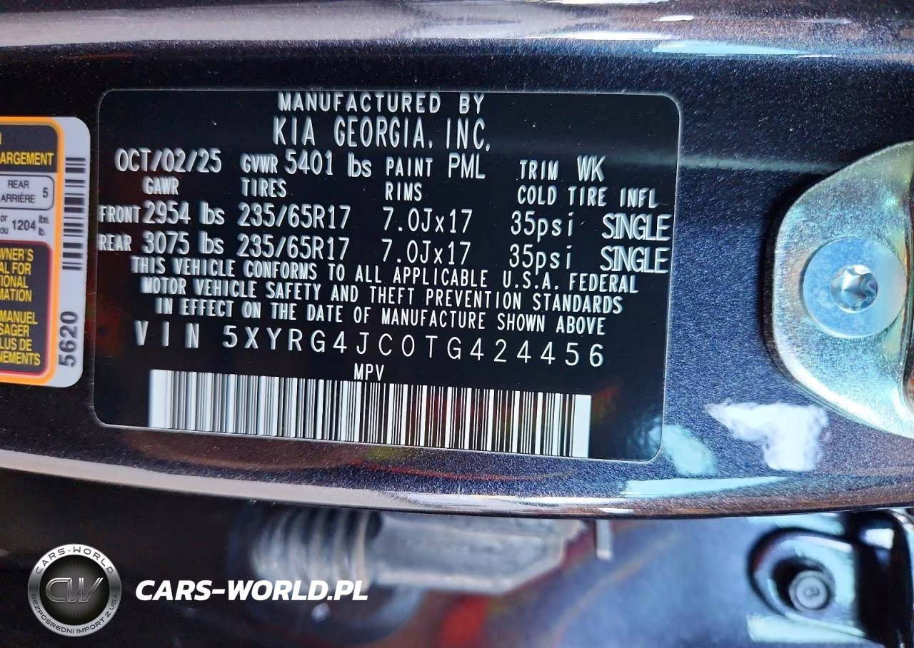 2026 Kia Sorento Lx VIN:5XYRG4JC0TG424456 - 13