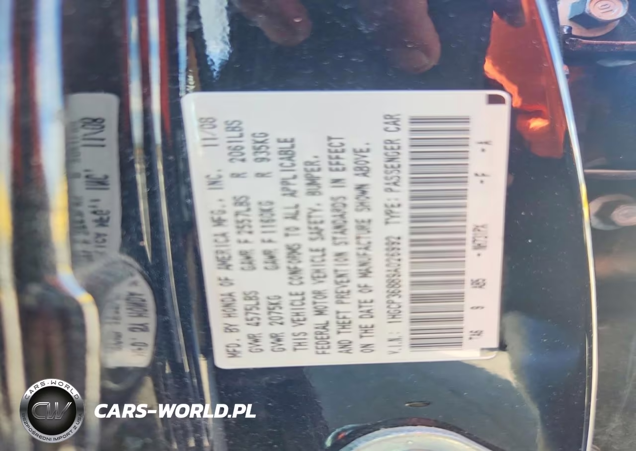 HONDA ACCORD VIN:1HGCP36889A026992 - 12