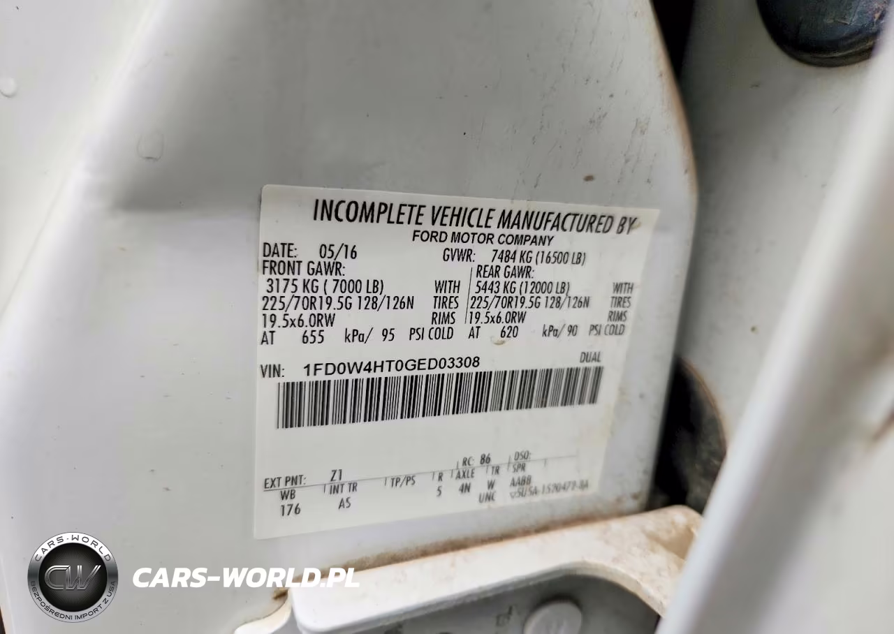 2016 Ford F450 Super Duty Dump Truck VIN:1FD0W4HT0GED03308 - 12