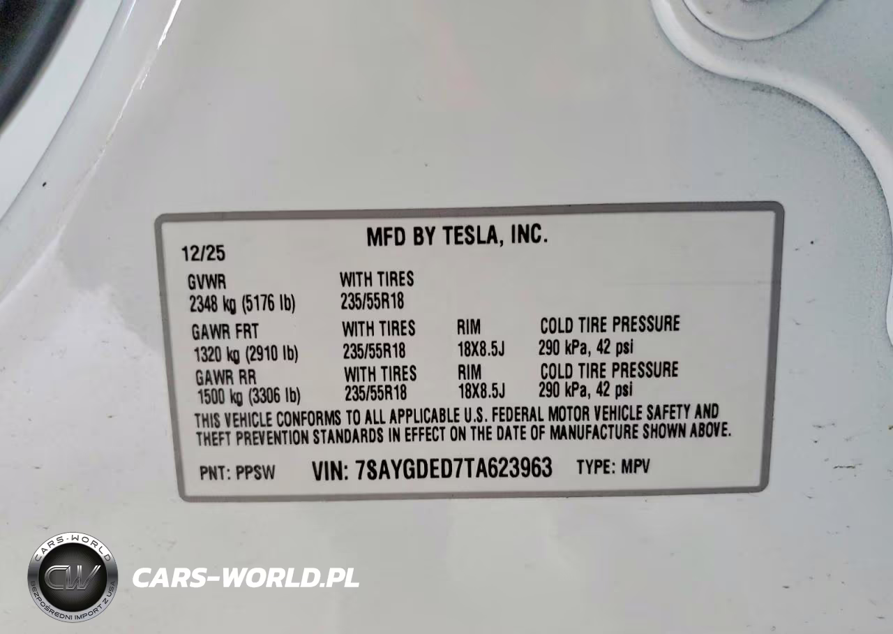 2026 Tesla Model Y VIN:7SAYGDED7TA623963 - 13