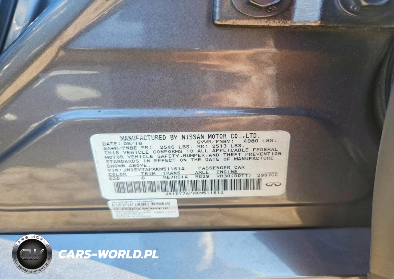 2019 Infiniti Q50 3.0T Luxe VIN:JN1EV7APXKM511614 - 12