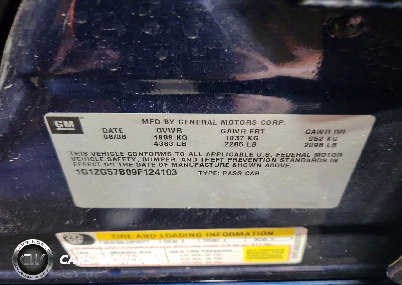 2009 Chevrolet Malibu Ls VIN:1G1ZG57B09F124103 - 12