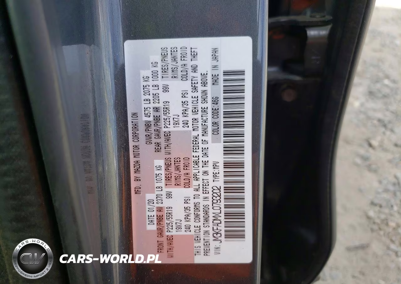 2020 Mazd Cx-5 Grand VIN:JM3KFADMXL0793202 - 12
