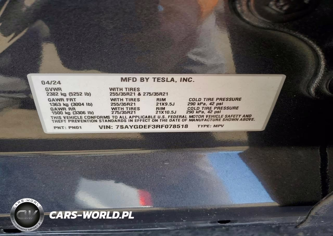 2024 Tesla Model Y VIN:7SAYGDEF3RF078518 - 13