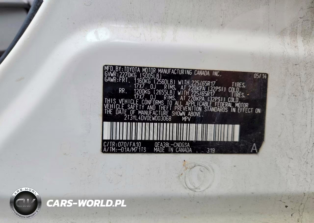 2014 Toyota Rav4 Ev VIN:2T3YL4DV0EW003068 - 12