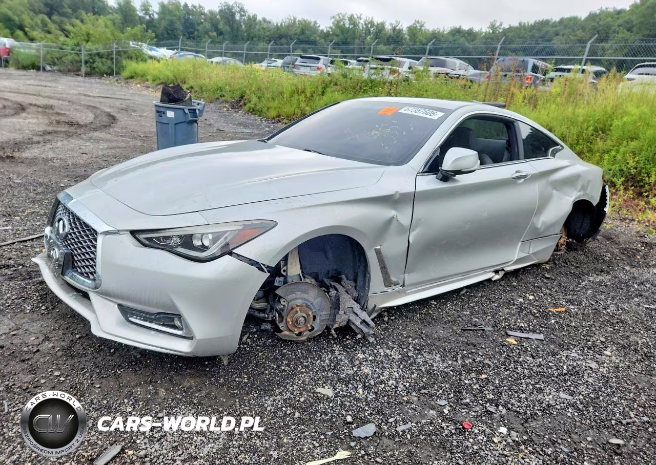 2017 Infiniti Q60 Red Sport 400 VIN:JN1FV7EL1HM700611 - 1