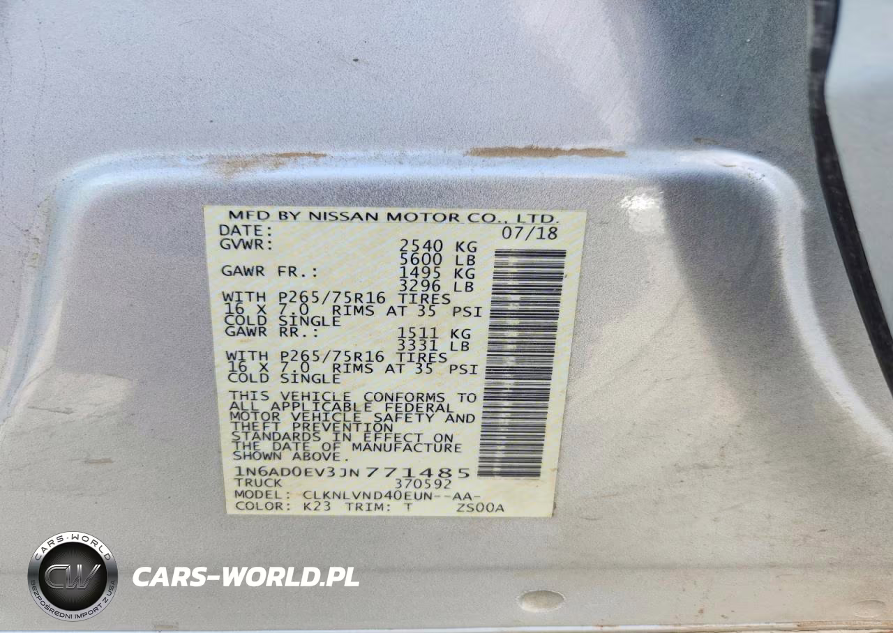 2018 Nissan Frontier S VIN:1N6AD0EV3JN771485 - 13