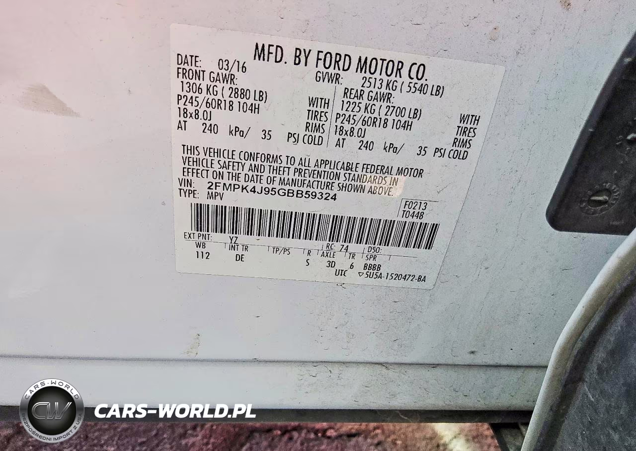 2016 Ford Edge Sel VIN:2FMPK4J95GBB59324 - 12