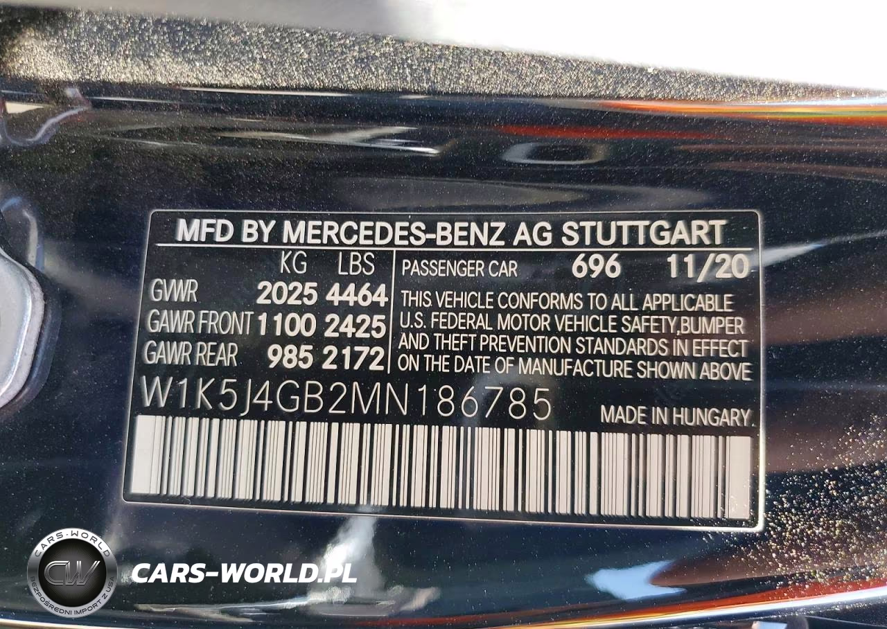 2021 Mercedes-Benz Cla 250 VIN:W1K5J4GB2MN186785 - 12