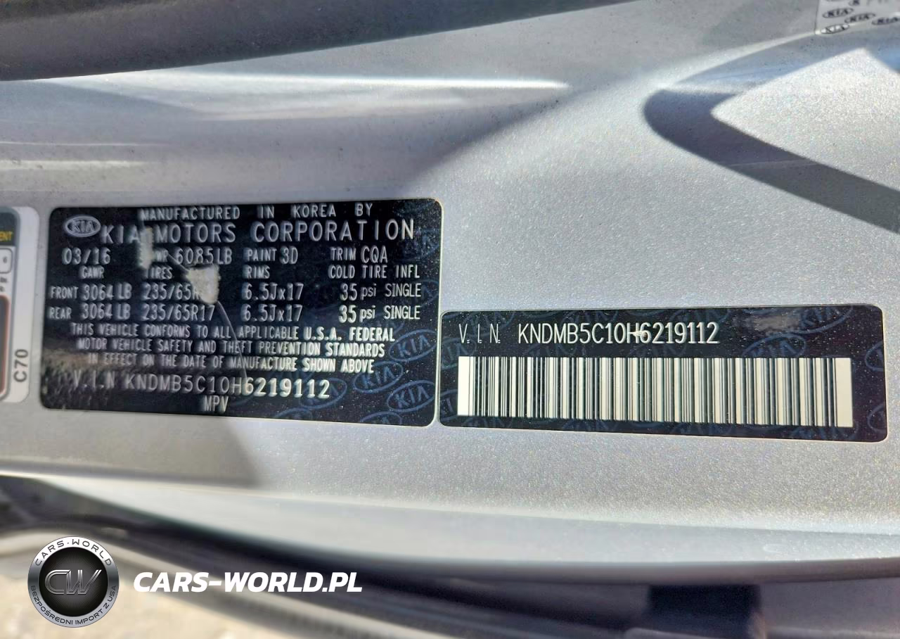 2017 Kia Sedona Lx VIN:KNDMB5C10H6219112 - 14