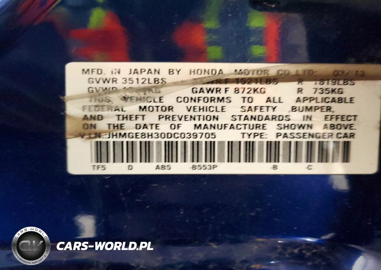 2013 Honda Fit VIN:JHMGE8H30DC039705 - 13