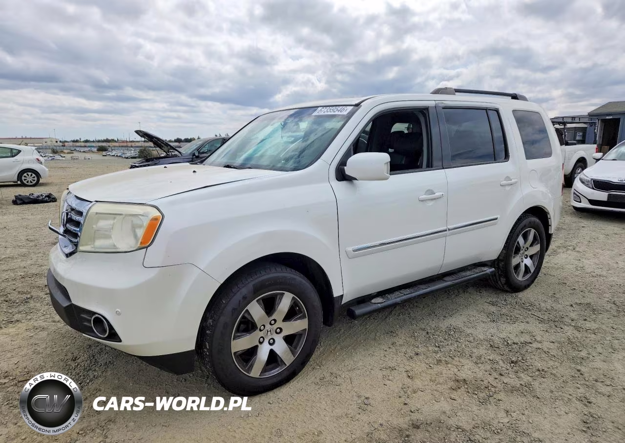 2012 Honda Pilot Touring VIN:5FNYF3H99CB012529 - 1